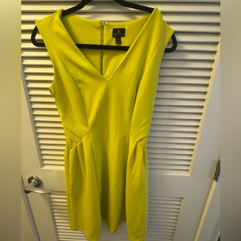 Bright Yellow Sleeveless Dress
